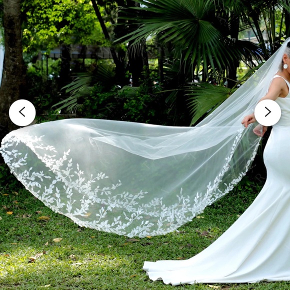 Lace wedding veil - Picture 2 of 2